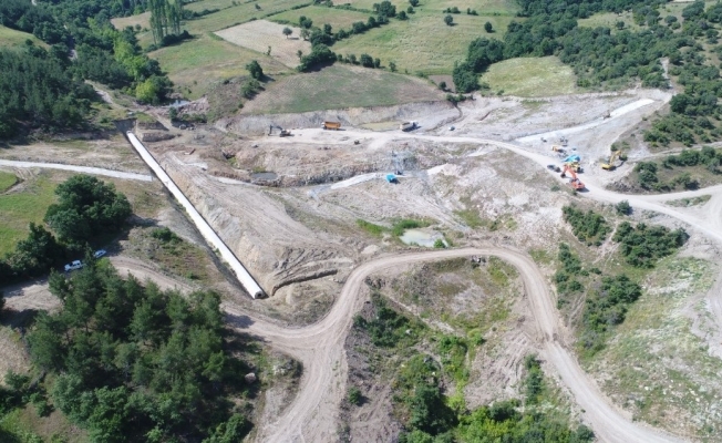 Yenice Kovancı Barajında çalışmalar devam ediyor
