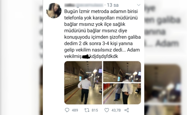 AK Parti Milletvekili Dağ’ın metrodaki fotoğrafları gündem oldu