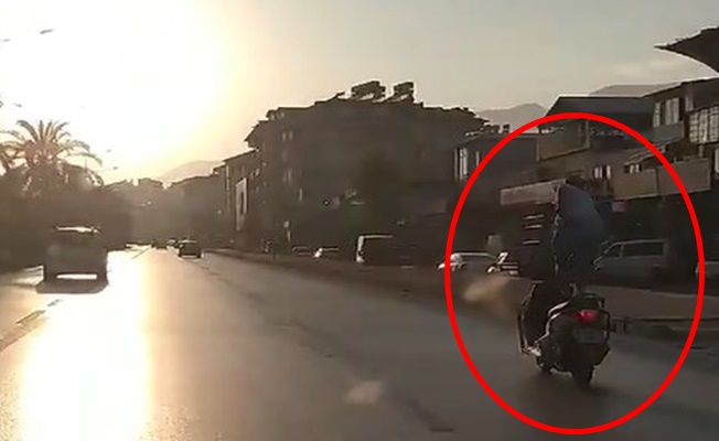 Alanya’da motosiklet üzerindeki şova polisten ceza