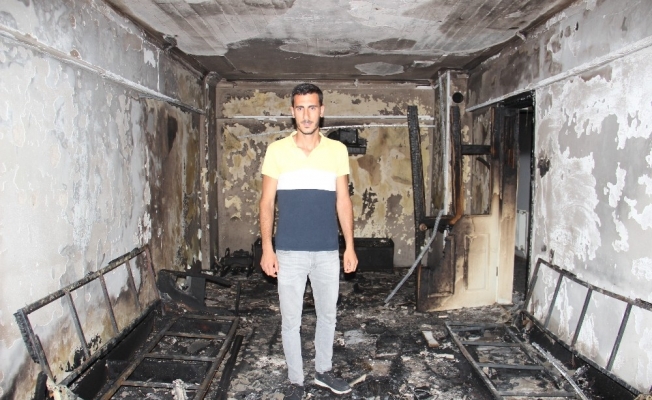Aydın’da ikamet yangını, Çelik Ailesi yangından sonra evsiz kaldı