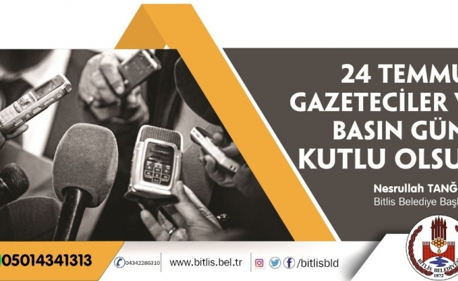 Başkan Tanğlay’dan ‘24 Temmuz Gazeteciler ve Basın Bayramı’ mesajı