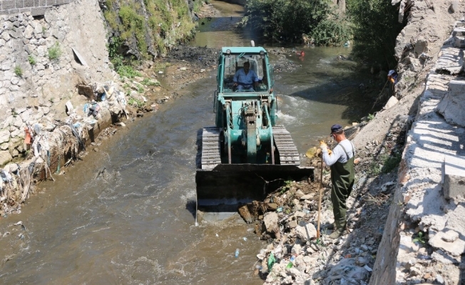 Bitlis Belediyesinden dere temizliği