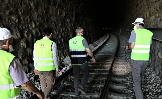 Demiryolu tünellerinde kot düşürme çalışmaları başladı