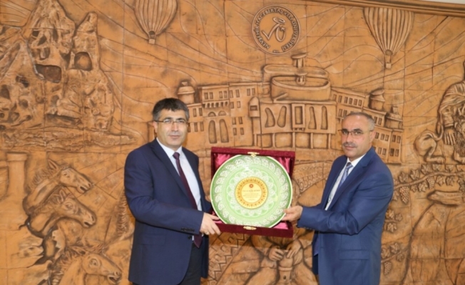 Dinç ve Duru, Rektör Aktekin’e hayırlı olsun ziyaretinde bulundu