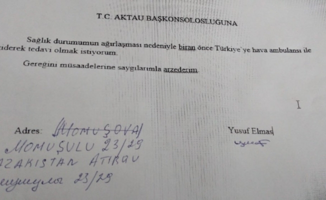 Kazakistan’da Covid-19’a yakalanan Türk vatandaşı Türkiye’ye getirildi