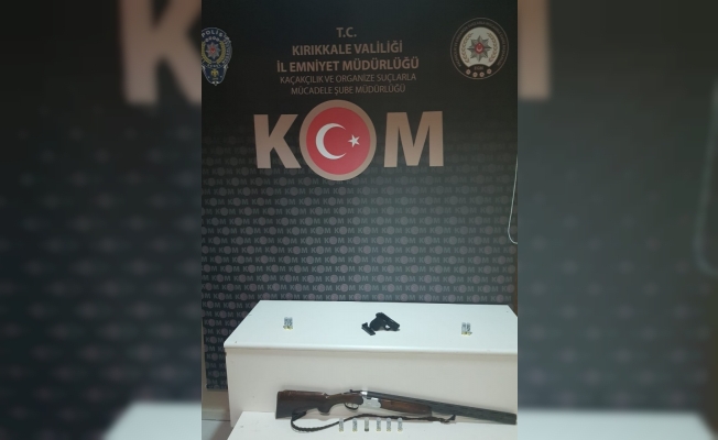 Kırıkkale’de bir adreste ruhsatsız silah ele geçirildi