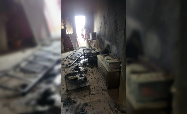 Mardin’de elektrik kontağından çıkan yangın evi kül etti
