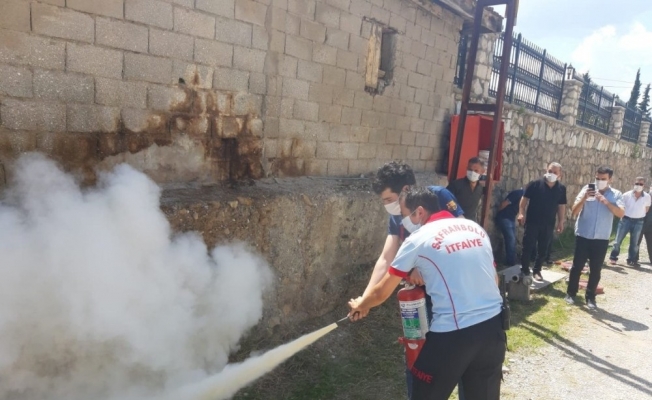 Safranbolu Belediyesinden yangın eğitimi