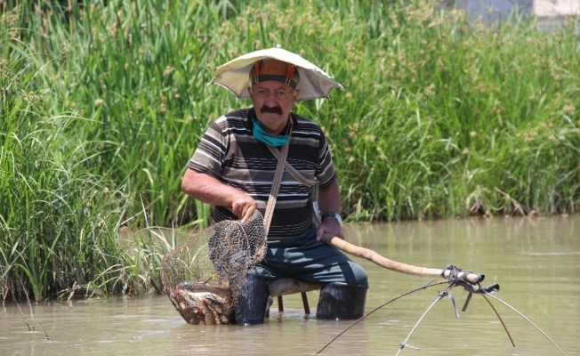 Yaşlı adam balık tutma yöntemiyle şaşırttı