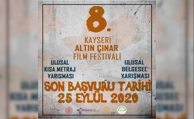 8. Kayseri Altın Çınar Film Festivali başvuruları başladı