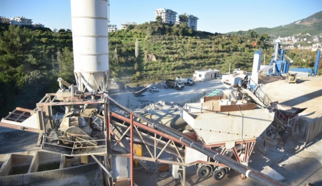 Alanya Belediyesi’nin beton tesisi kendini amorti etti