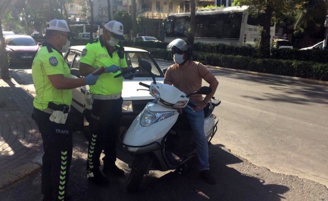 Alanya’da motosiklet sürücülerine ceza yağdı!