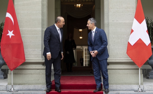 Bakan Çavuşoğlu, İsviçre Dışişleri Bakanı Cassis ile görüştü
