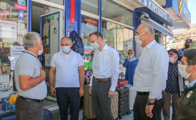 Başkan Öztürk ve Kaymakam Altıner Yahyalı’da denetim yaptı