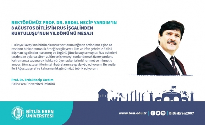 BEÜ Rekötürü Yardım’dan 8 Ağustos mesajı