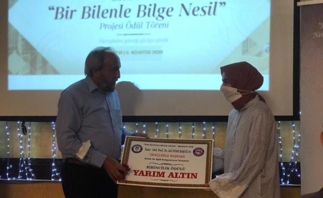 ’Bir Bilenle Bilge Nesil’ Proje Yarışmasında ödüller sahiplerini buldu