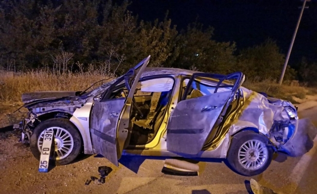 Elazığ’da otomobil takla attı: 3 yaralı