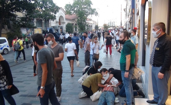 İstiklal Caddesi’nde düşerek yaralanan yaşlı adam için seferber oldular