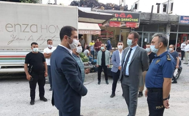 Kaymakam Erdemir, ilçe merkezindeki çalışmaları inceledi