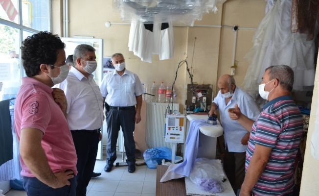 Kaymakam Şahin ve Başkan Altun’dan korona virüs denetimi