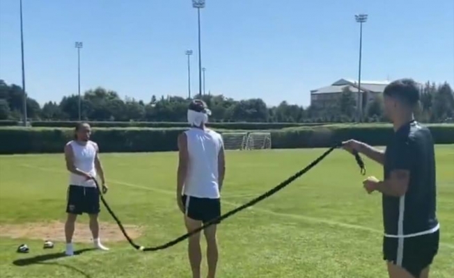 Kayserispor’da neşeli idmanı