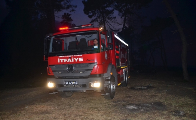 Samsun’daki sazlık yangını kontrol altına alındı