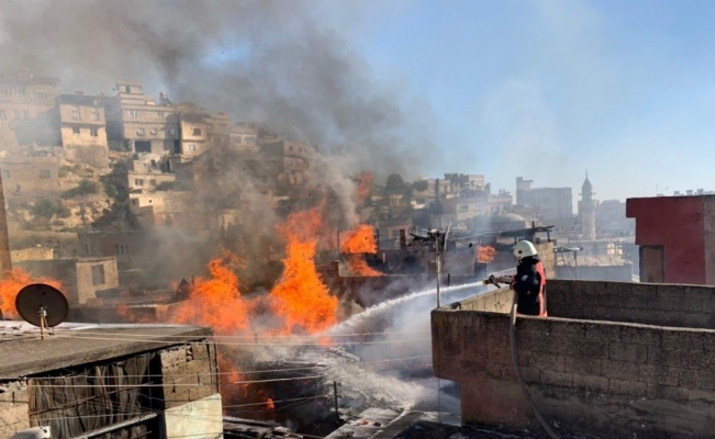 Vatandaşlar alevlerin içine dalıp yangını söndürmeye çalıştı