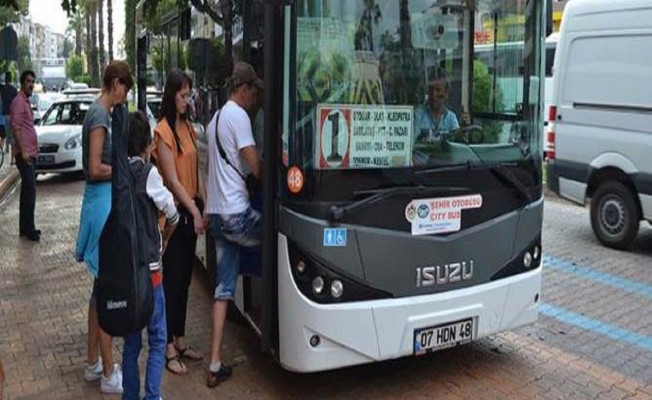 Alanya halk otobüslerinde yeni kural!
