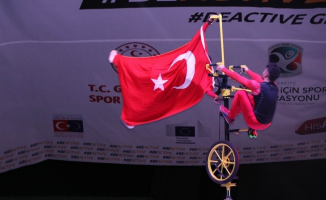 Avrupa Spor Haftasında, jimnastikçilerin gösterileri nefesleri kesti