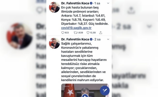 Bakan Koca Kayseri’deki tehlikeyi açıkladı