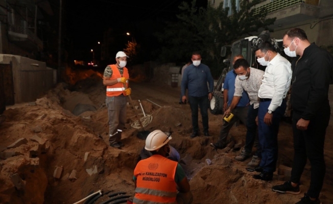 Başkan Arı’dan gece mesaisi