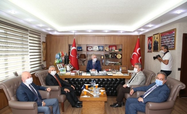 Başkanlardan MHP, CHP ve İYİ Parti’ye ziyaret