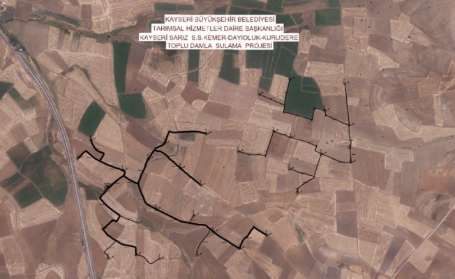 Büyükşehir’den Sarız’a damlama sulama projesi
