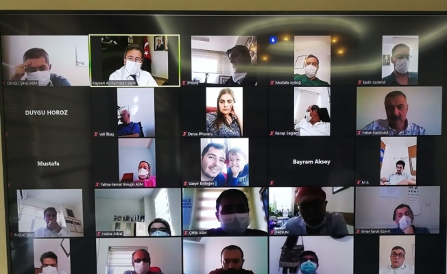 İl Sağlık Müdürü Benli, Aile Hekimleri ile Videolu Telekonferans Toplantısı Yaptı