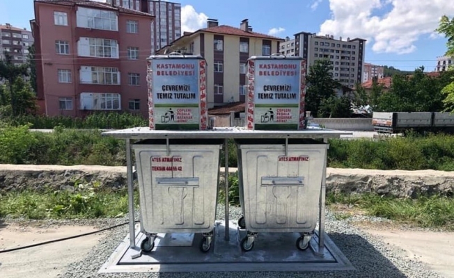 Kastamonu’da çöp konteynerleri yer altına alınıyor