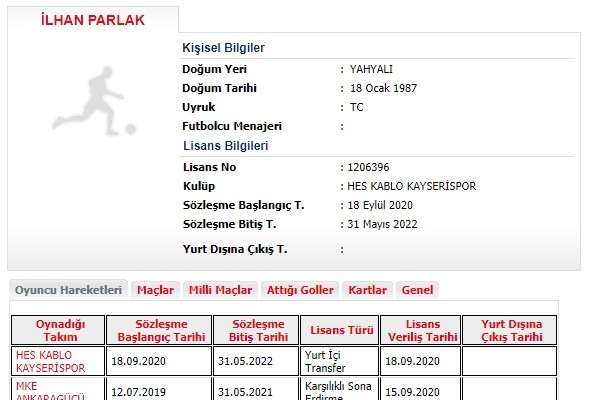 Kayserispor İlhan ile sözleşme yaptı