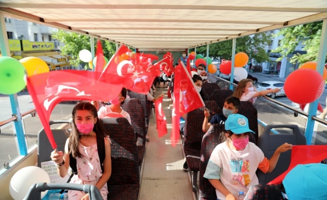Talaslı çocukların ilçe turu sürüyor