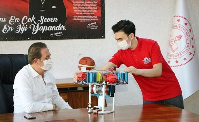 TEKNOFEST’te Kayseri’yi temsil eden ekip Ekinci’yi ziyaret etti