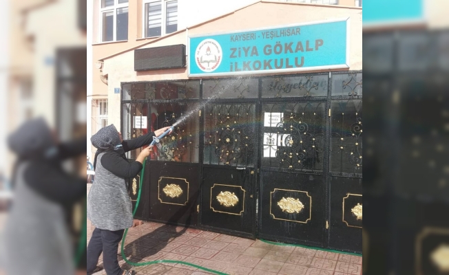 Yeşilhisar’da salgın dönemi tedbirleri ile okullar eğitim öğretime hazır