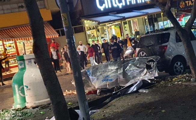 Ataşehir’de çöp konteynerı bomba gibi patladı, polis alarma geçti