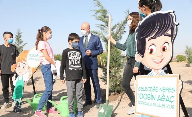 Başkan Çolakbayrakdar, Mevlid Kandili’nde ağaç dikti