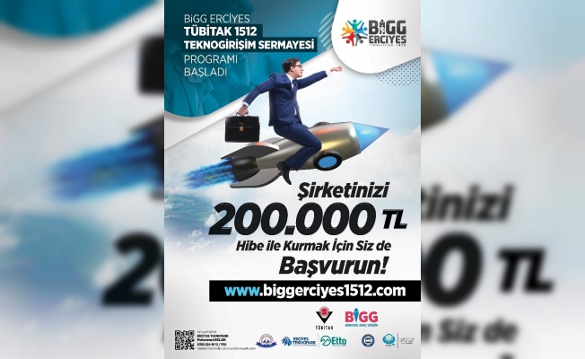 BİGG Erciyes TÜBİTAK 1512 Teknogirişim Sermayesi başvuruları başladı