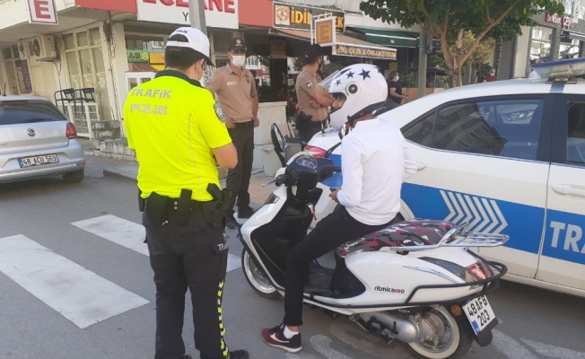 Dalaman’da polisten motosiklet denetimi