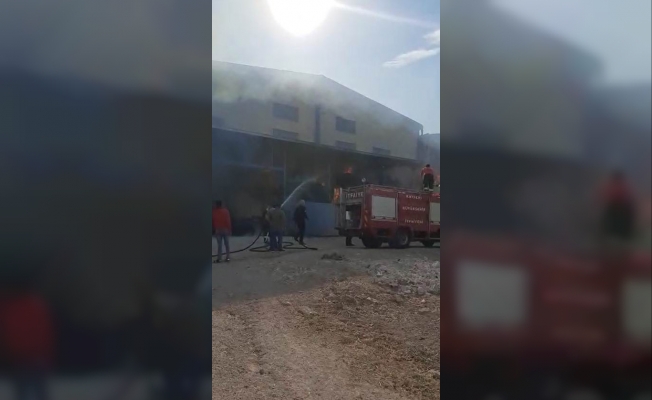 Develi’de iş yeri yangını