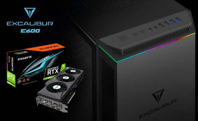 Excalibur E600 oyun bilgisayarı yeni NVDIA ekran kartları ile satışta