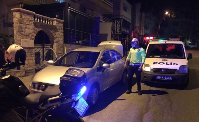 İzmir polisinden kaçan otomobili Kuşadası polisi yakaladı