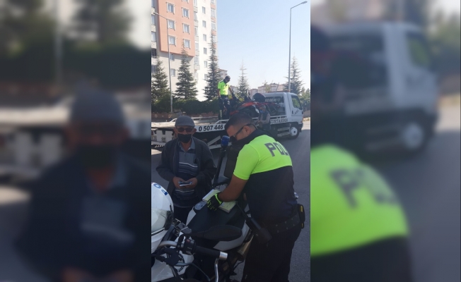 Kayseri polisinden motosiklet denetimi