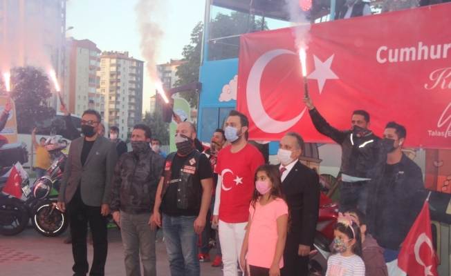 Kayseri’de motosiklet ve vosvoslu 29 Ekim coşkusu