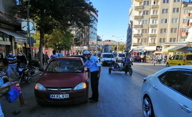 Malatya’da zabıta ekiplerinden trafik denetimi