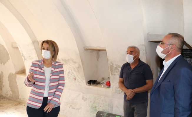 Vali Becel, Kadıncık Ana evinin restorasyonunu inceledi